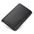 thumbnail image 1 of Carbon Fiber RFID Blocking Men's Credit Card Holder Leather Bank Card Wallet Case Cardholder Protection Purse For Women, 1 of 6