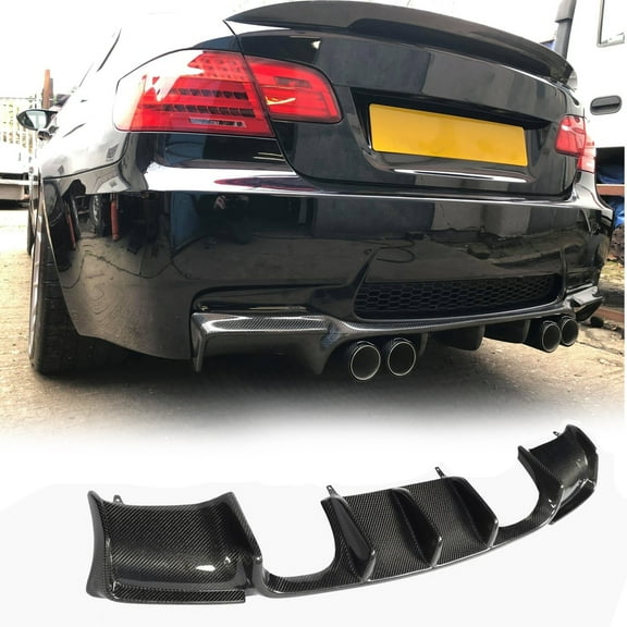 Carbon Fiber Rear Bumper Diffuser Fits For BMW 3 Series E92 E93 M3 2008-2013 Rear Bumper Lip