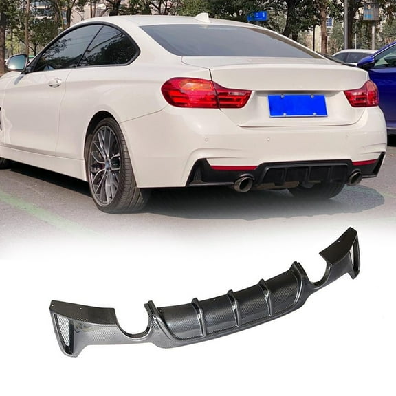 Carbon Fiber Rear Diffuser Compatible With BMW 4 Series F32 F36 M Sport 428i 435i 440i M-Tech 2014-2019