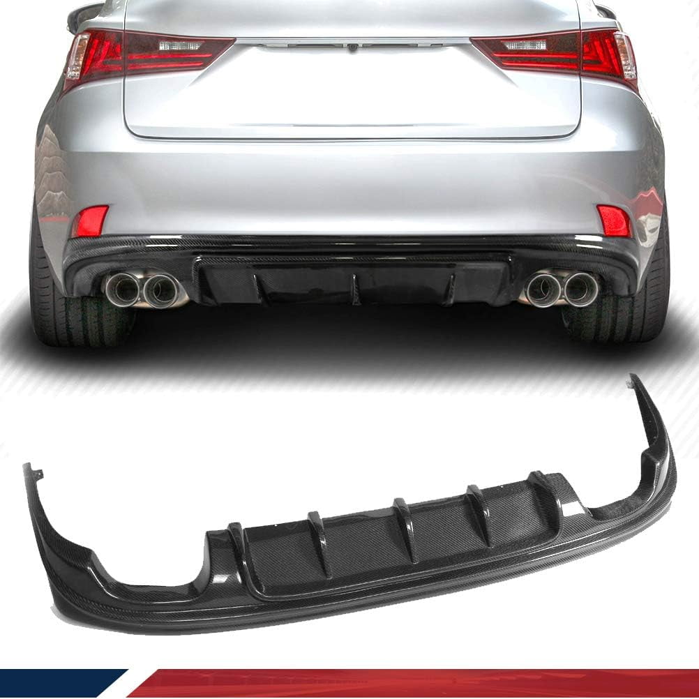 Carbon Fiber Rear Diffuser Compatible with Lexus IS F 2013-2014 Is200t ...