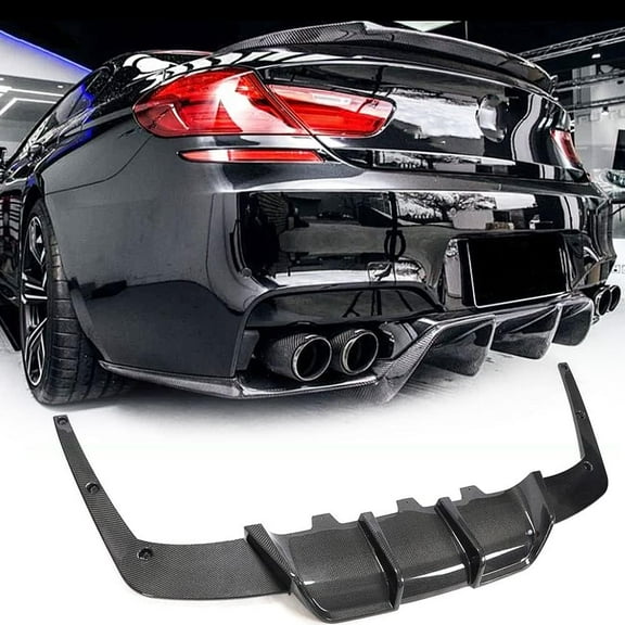 Carbon Fiber Rear Diffuser for BMW 6 Series F06 F12 F13 M6 2Door 4Door 2013-2018 Lower Bumper Lip Spoiler Body Kit