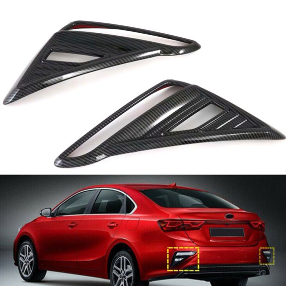 Carbon Fiber Rear Fog Lamp Light Cover Trim For Kia Forte for Cerato K3 2019-2022