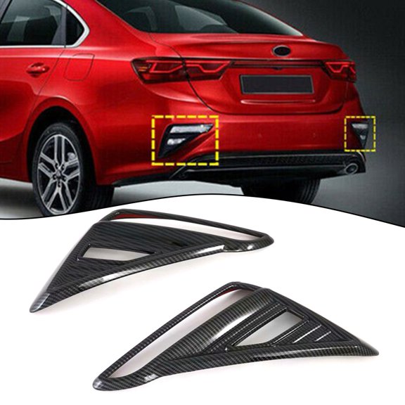 Carbon Fiber Rear Fog Lamp Light Cover Trim for Kia forte Cerato K3 2019-2022
