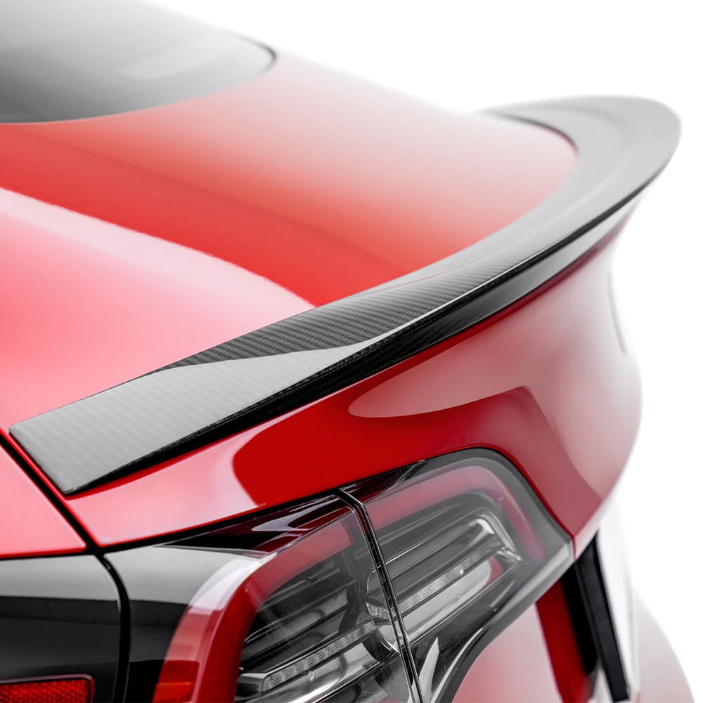 Tesla Model 3/Y 2017-2022 Rear Spoiler Wing ABS Carbon Fiber Texture Rear Trunk Spoiler Lip Tail Wing Same As Performanc I.569288369