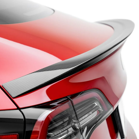 Carbon Fiber Rear Trunk Spoiler Fits For Tesla Model S 2014-2024 CF Rear Highkick Spoiler Wing Lip