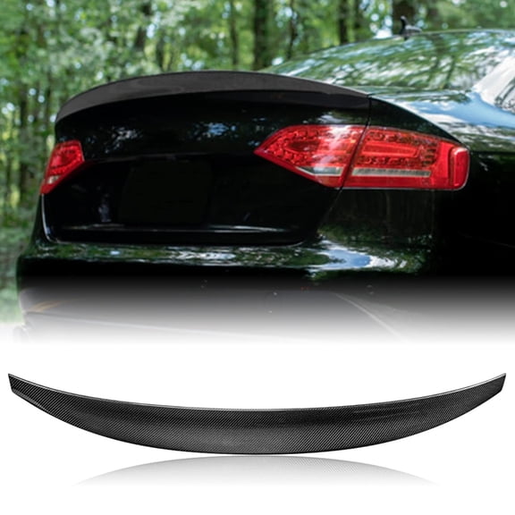 Carbon Fiber Rear Trunk Spoiler For Audi A4 B9 S4 2017-2024 Rear Trunk Spoiler Boot Lid Highkick Wing Lip