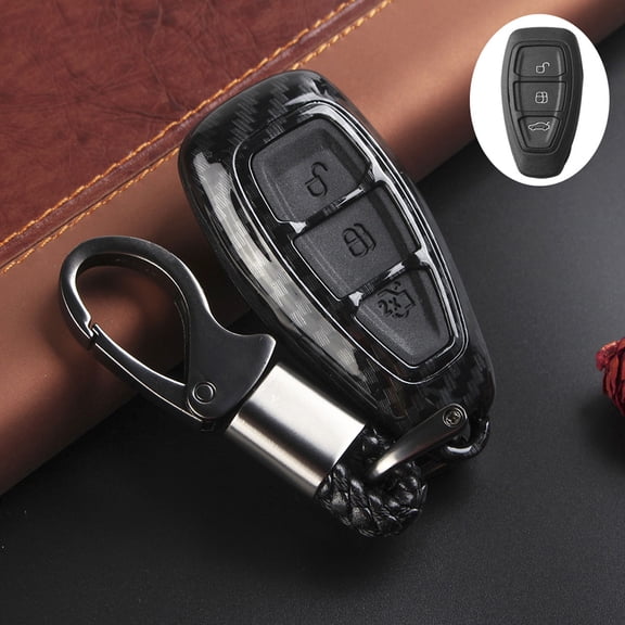 Carbon Fiber Remote Key Fob Case Cover Thin Slim