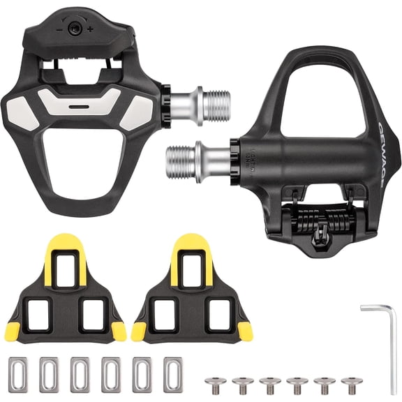 Carbon Fiber Road Bike Pedals Lightweight Clipless Pedals Compatible with SPD-SL Cleats, 9/16 CrMo Axle, Sealed Bearings for Road Cycling, Racing & Indoor Training
