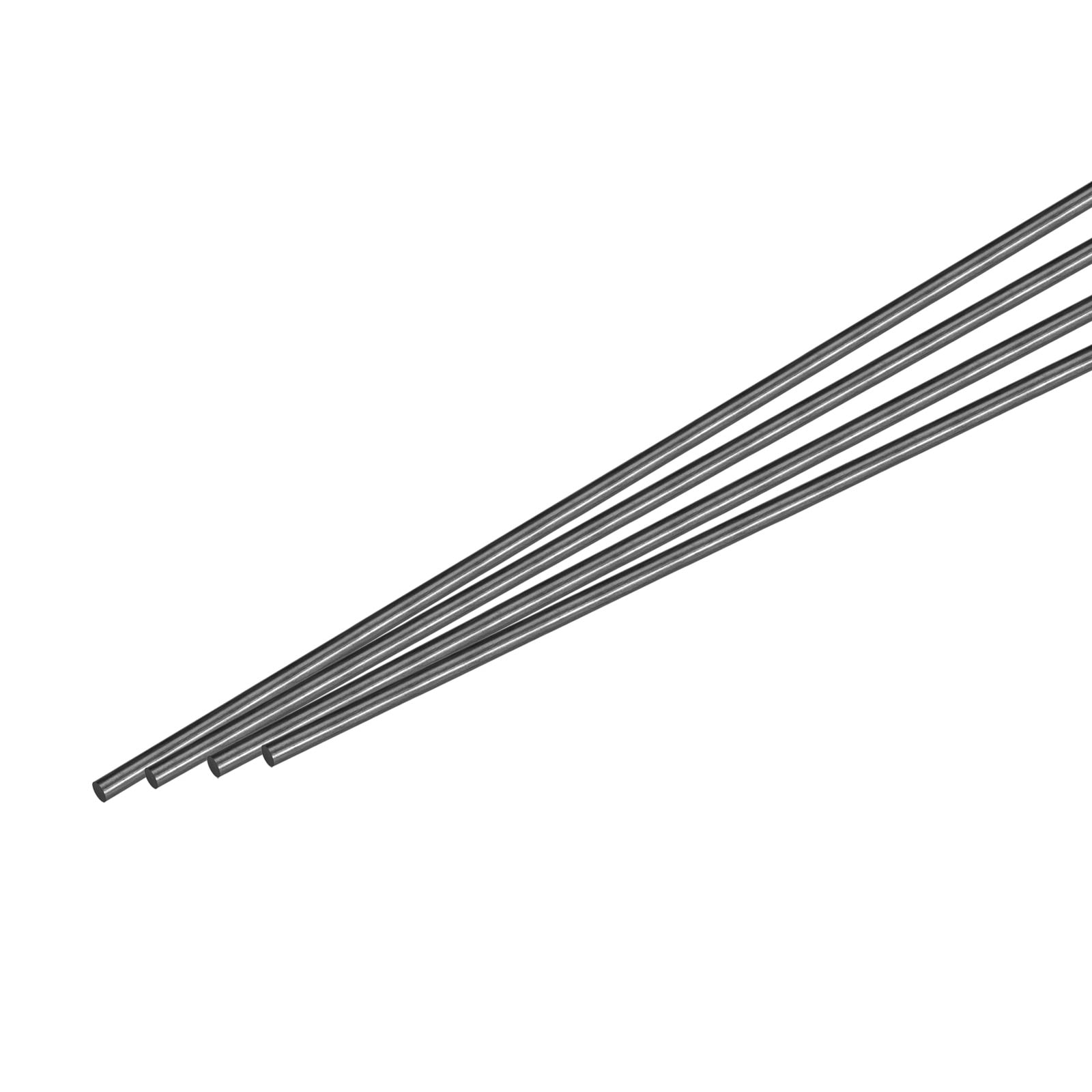 QUARKZMAN Kohlefaserstab – 4 Mm X 300 Mm, 5 Stück, Leicht & Hochfest, Für RC-Flugzeuge, Quadcopter, Drachenbau Und Modellbau