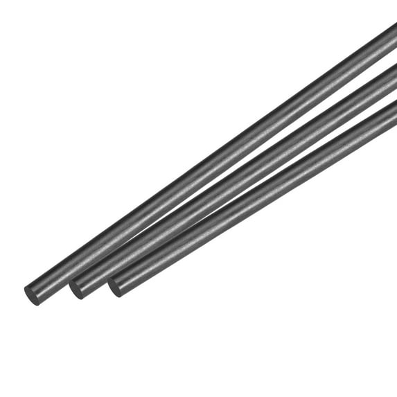 Carbon Fiber Rod, 7mm x 300mm for RC Plane DIY Tool Wing Tube Quadcopter Arm Pack of 3