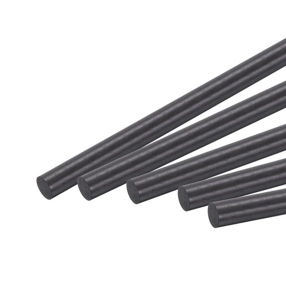 Carbon Fiber Rod Pole, 8mm x 100mm for RC Car Plane DIY Tool Wing Tube Quadcopter Arm, Pack of 5