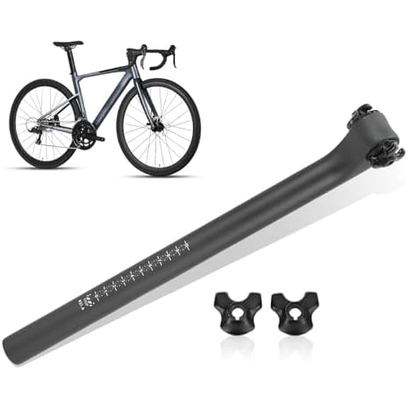 Carbon Fiber Seatpost 20 Degree Offset Light Weight Shock Absorption Replacement for Road Mountain Off Road Bikes (for Flat Saddle)$$Sport & Recreation Other