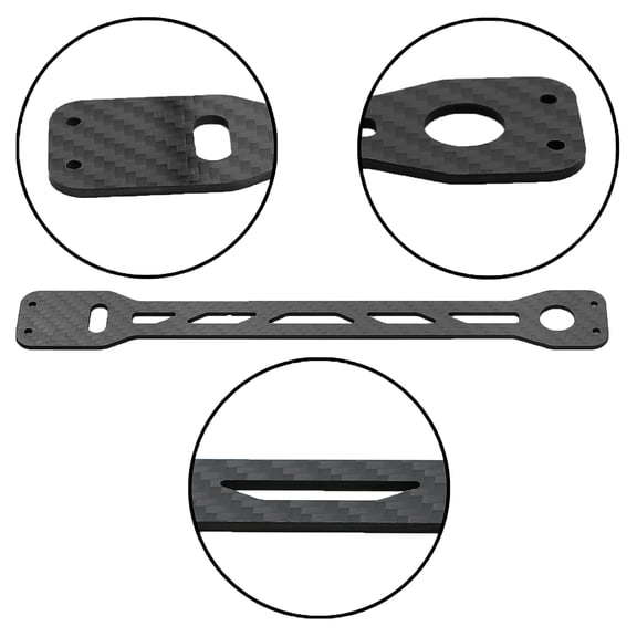 Carbon Fiber Second Floor Board Plate Replacement For TT02 TT02B TT-02 TT-02B 1/10 Remote Control Car Upgrade Parts