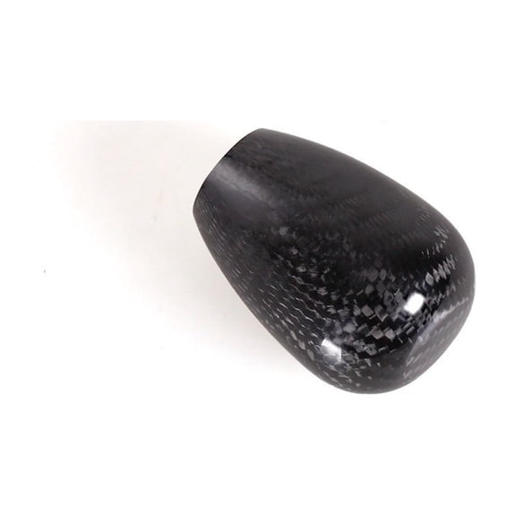 Carbon Fiber Shift Knob Short Duck Egg Shape Black Silver Red For General Fit