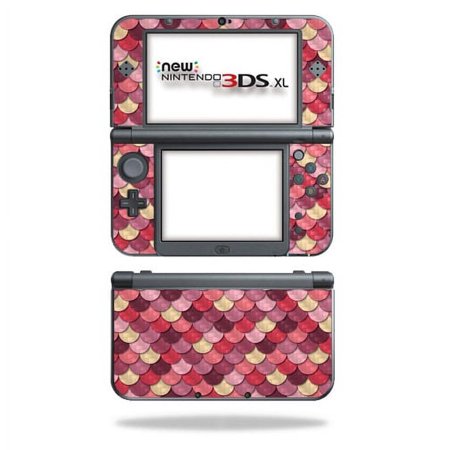 Carbon Fiber Skin Compatible With Nintendo New 3DS XL (2015) Pink Scales