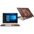 thumbnail image 1 of Carbon Fiber Skin Decal Wrap Compatible With HP Envy x360 Convertible 15" (2018) Sticker Design Samurai Battle, 1 of 4