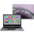 thumbnail image 1 of Carbon Fiber Skin Decal Wrap Compatible With HP Pavilion x360 14" (2017) Sticker Design Amethyst Agate, 1 of 4