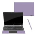 thumbnail image 1 of Carbon Fiber Skin Decal Wrap Compatible With HP Pavilion x360 14" (2018) Sticker Design Solid Lavender, 1 of 4