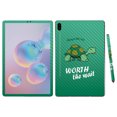 thumbnail image 1 of Carbon Fiber Skin Decal Wrap Compatible With Samsung Galaxy Tab S6 10.5" Sticker Design Late Turtle, 1 of 4