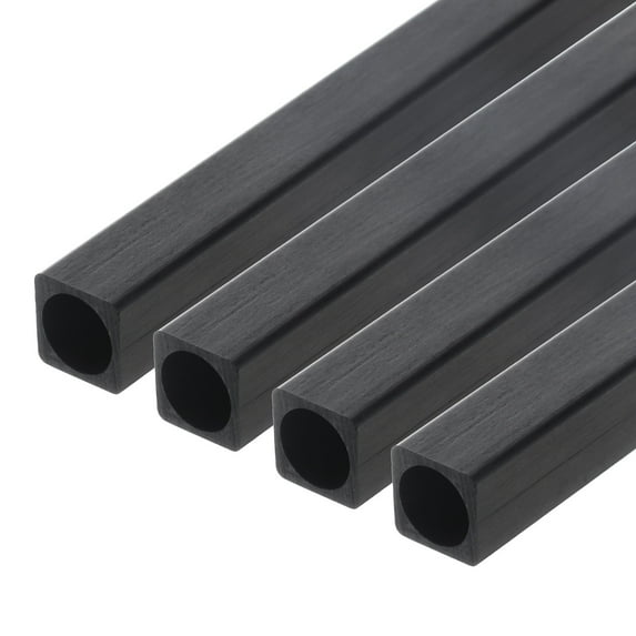 Carbon Fiber Square Tube 10x8.5x200mm Pultruded Carbon Fiber Tubing for RC Airplane 4pcs