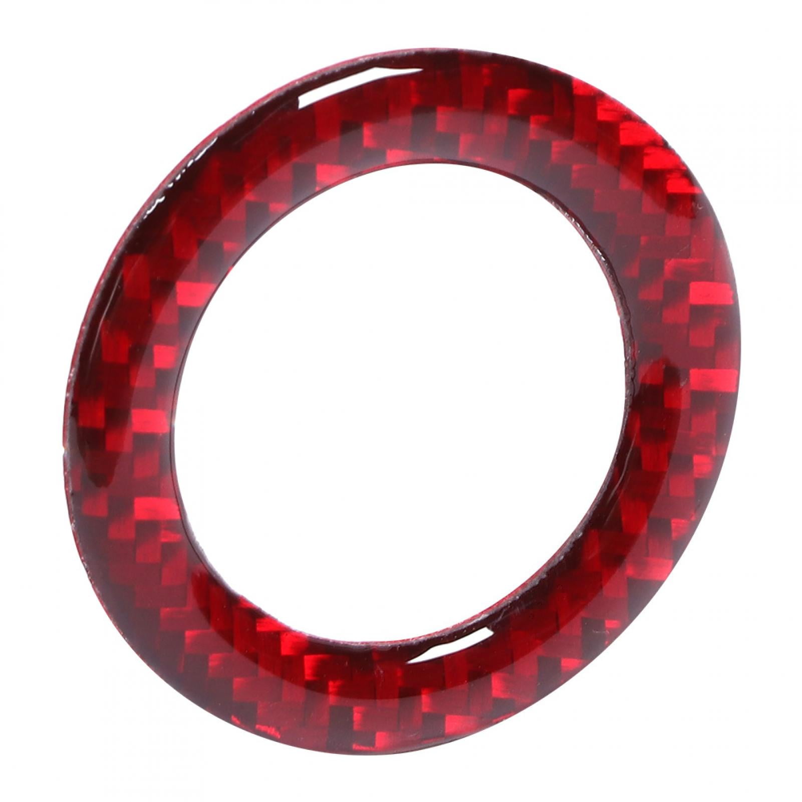 Carbon Fiber Start Stop Switch Ring Trim Ignition Key Hole Cover