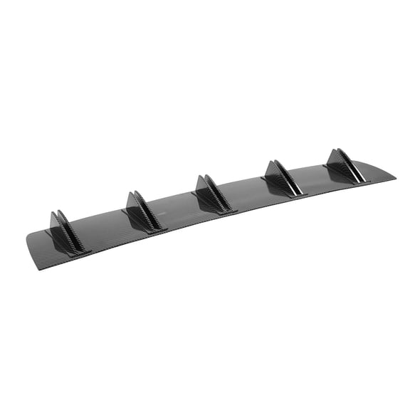 Carbon Fiber Style 83cm Rear Bumper Lip Diffuser, 2-Piece Shark Fin Spoiler for BMW 1 Series, Audi A3, Benz W117
