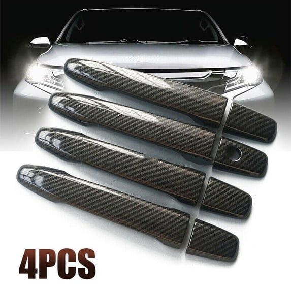 Carbon Fiber Style Door Handle Cover For Lancer EX Evolution X EVO