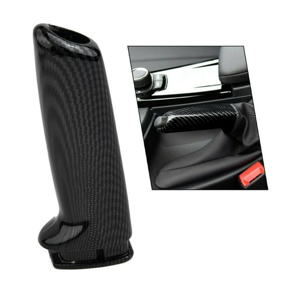 Carbon Fiber Style Handbrake Brake Handle Cover FOR BMW E46 E90 E92 F30 F32 F80