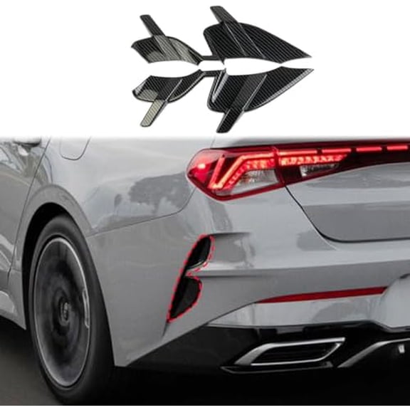 Carbon Fiber Style Rear Bumper Body Vent Cover Trim Accessories for KIA K5 GT/GT-Line 2021-2024$$Vehicle Parts & Accessories