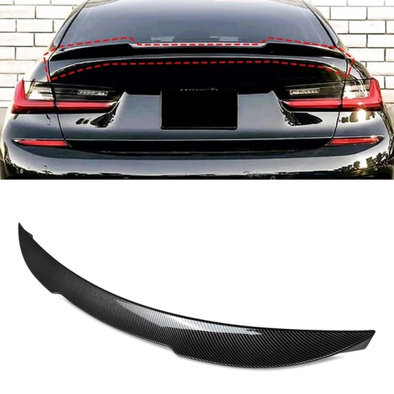Carbon Fiber Style Rear Trunk Spoiler For BMW 3 Series G20 Sedan G80 M3 2019-2025 330i M340i