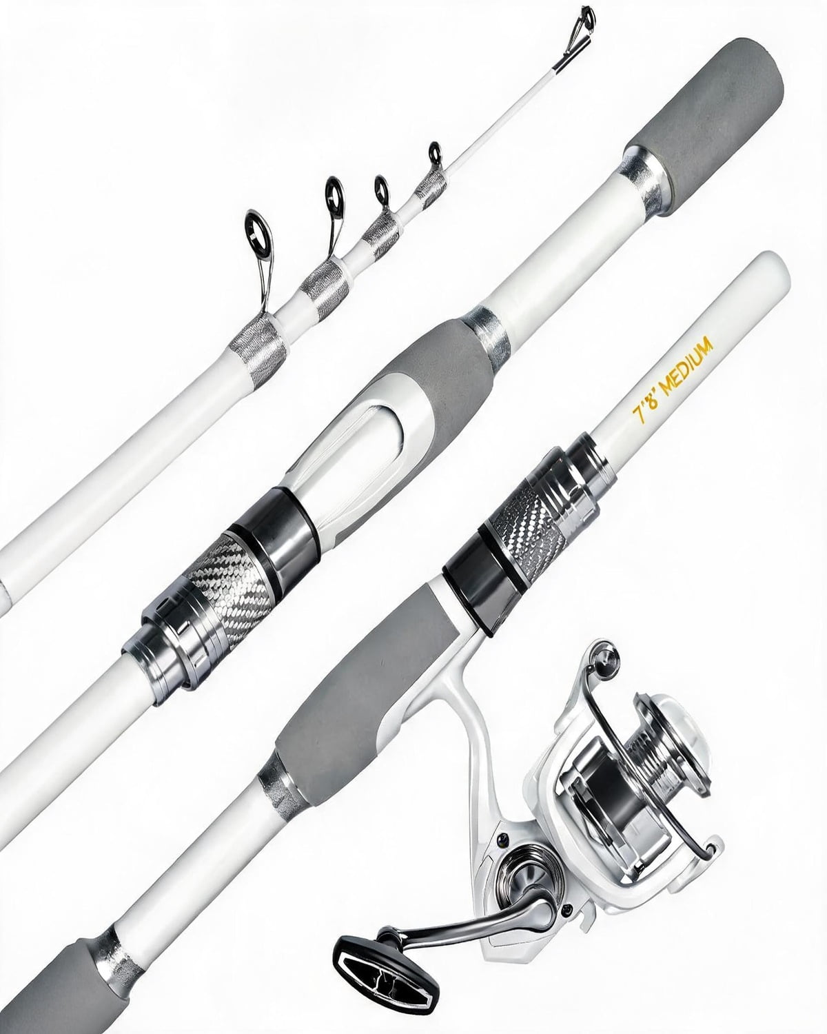 8ft spinning rod reel combo Ugly Stik GX2 spooled with Stren line Ozark Trail 3 Piece Fly