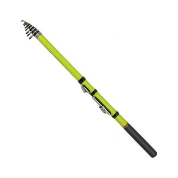 Carbon Fiber Telescopic Rock Fishing Rod Sea Pole Travel Rod 2.1m Green