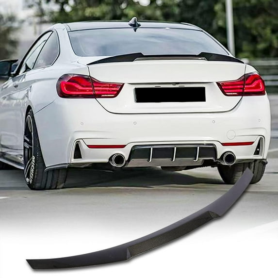 Carbon Fiber Trunk Spoiler Fits for BMW 4 Series F32 Coupe 2-Door 2014-2019 CF 420i 428i 430i 435i 440i Rear Boot Lid Highkick Wing Lip