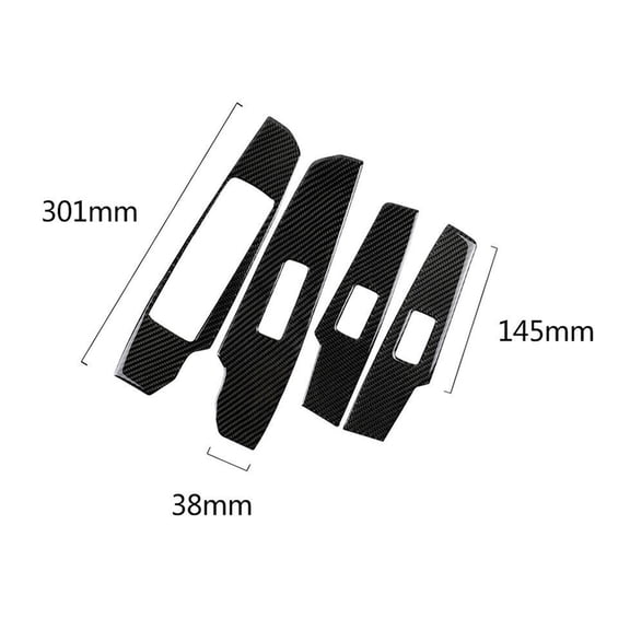 Carbon Fiber Window Switch Panel Trim Cover Sticker For Lexus IS250 IS350 13-20