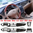 thumbnail image 1 of Carbon Fiber for Mercedes Benz CLS W219 07-10 Car Film Interior Sticker Center Console Gear Dashboard Air Door Handle Lift Panel, 1 of 7