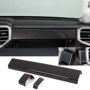 Carbon Fiber Look Interior Door Window Switch Cover Trim For Toyota Tundra 2014-2021