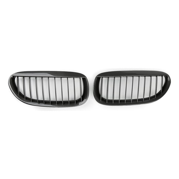 Carbon Front Grille For Bmw E63/e64 M6 04-10 2 Pu