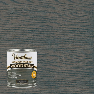 Carbon Gray, Varathane Premium Fast Dry Wood Stain-304559, Quart