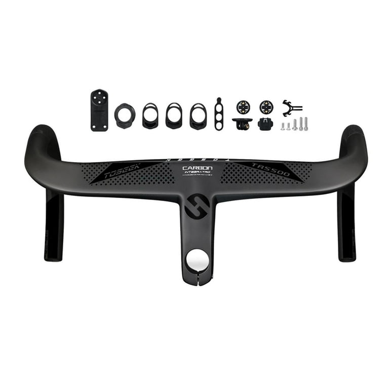 Carbon Fiber Integrated Road Bike Handlebar, 420x120mm, 80-120mm