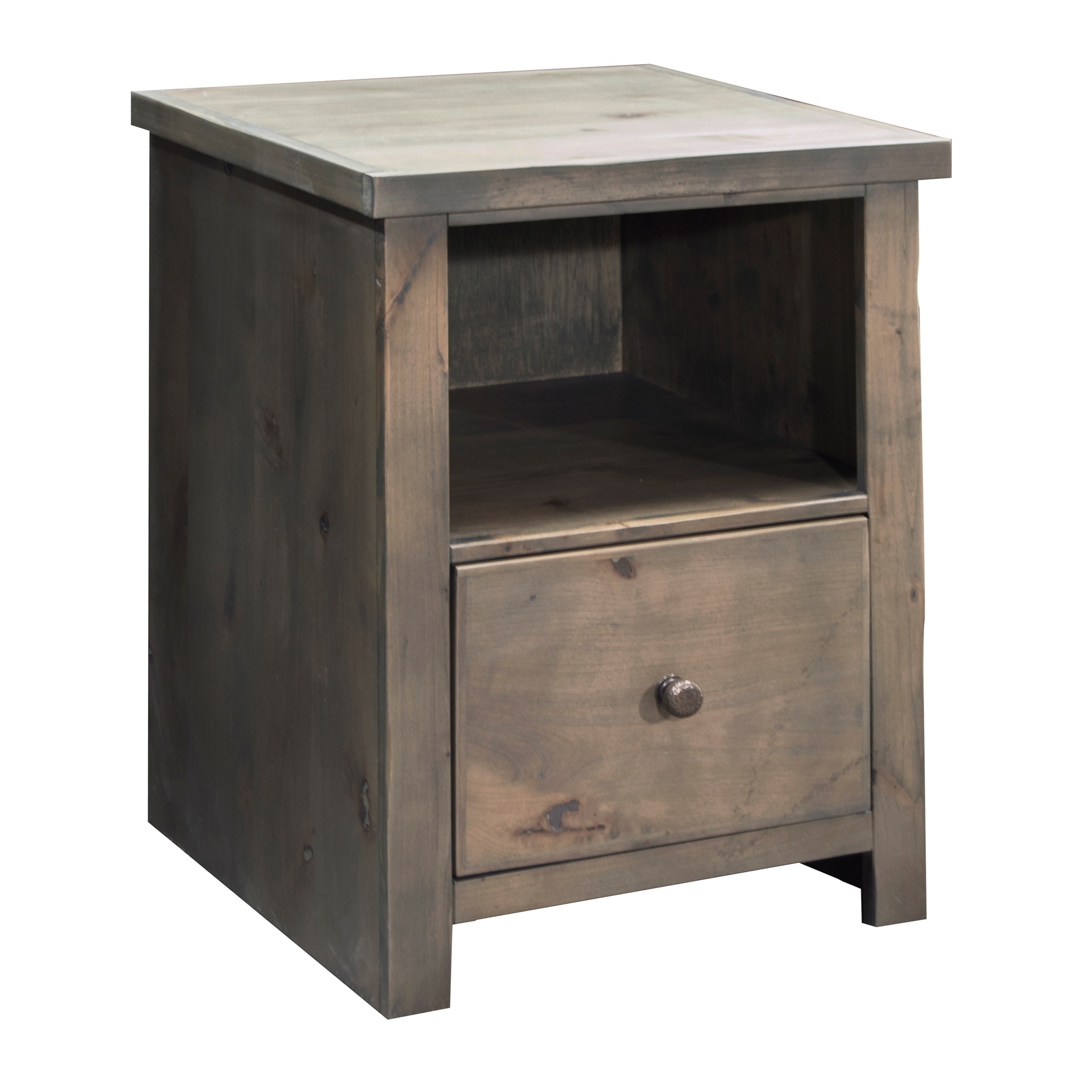 Carbon Loft Bridgevine Home Joshua Creek 22 inch 1drawer file, No Assembly Required, Barnwood