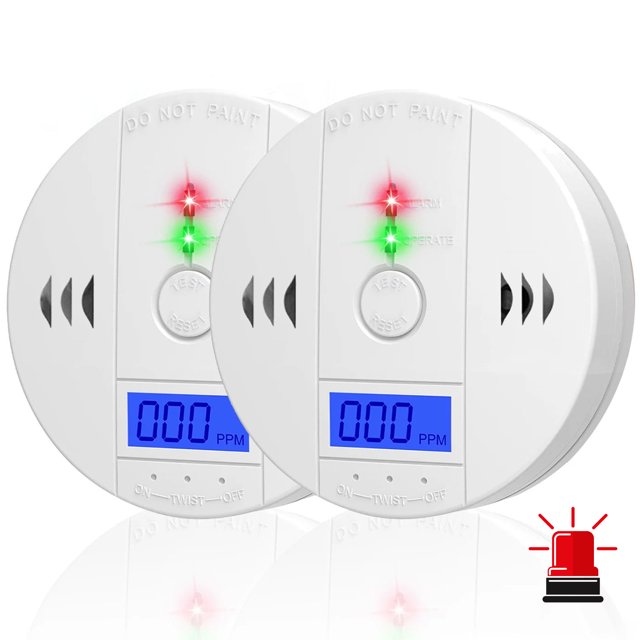 Carbon Monoxide Detector, Carbon Monoxide Alarm, CO Detector with LCD