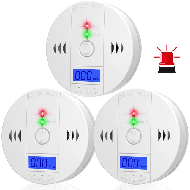 Carbon Monoxide Detector, Carbon Monoxide Alarm, CO Detector with LCD