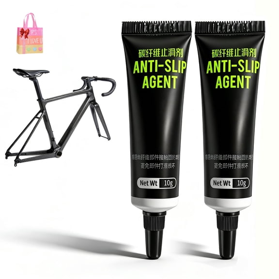 Carbon Paste Bike Anti-Slip Agent - Professional Bicycle Grease for Carbon Fiber Seatpost, Front Fork & Stem - Prevent Slipping & Noises