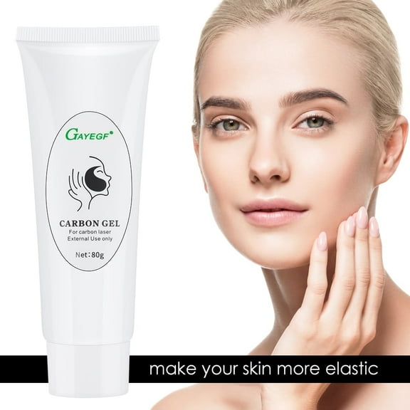 Carbon Peel Cream Gel for Skin Black Doll, Facial Skin Deep Cleaning with Carbon Gel Activated Carbon for Laser (1pc, 80ml )