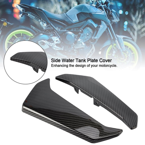 Carbon Side Water Tank Plate Cover Fairing For Yamaha MT-09 FZ09 2017-2021