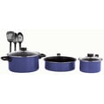 thumbnail image 1 of Carbon Steel 8 Pieces Non Stick Cookware Set with Utensils Dutch Oven Fry Sauce Pan, 1 of 3