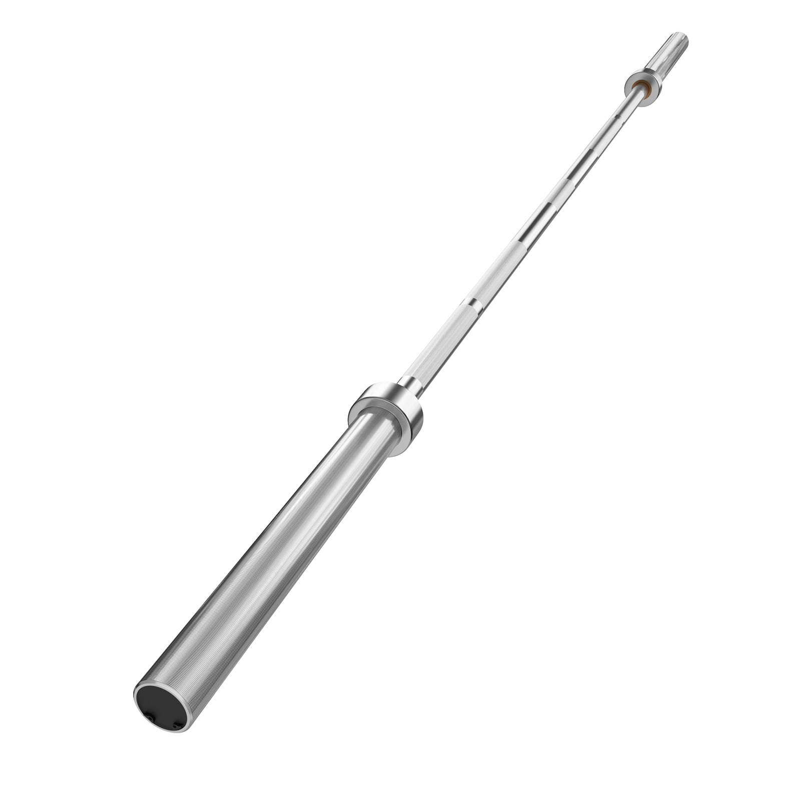 Carbon Steel Barbell Bar, Bench Press Bar with Bearings, 7FT Straight Rod Weight Bar for