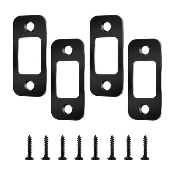 Carbon Steel Bolt Strikes Plate Replacement Door Reinforcement Plate Enduring
