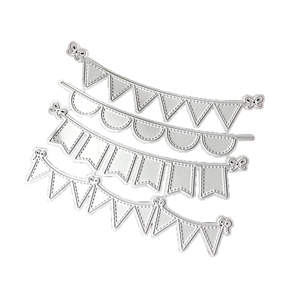 Carbon Steel Cartoon Banners Cutting Die Embossing Stencil Template Mold Pap