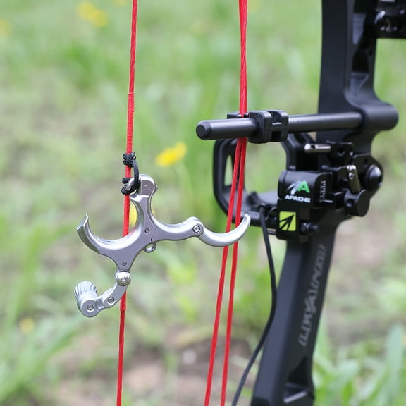 Carbon Steel Compound Bow Release Aid 3 4 Finger Grip Thumb Archery